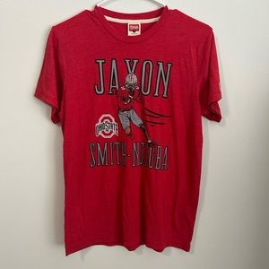 Homage Jaxon Smith Njigba Red OSU  Mens T shirt size small